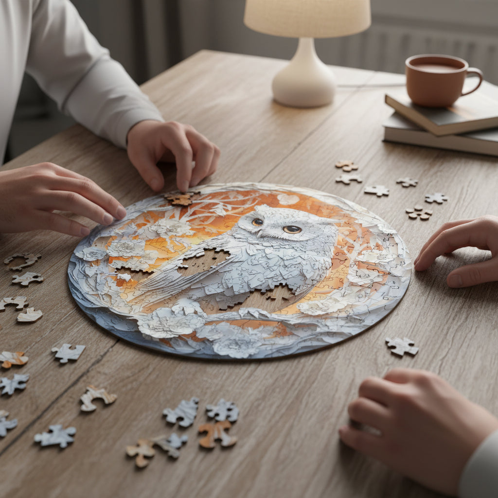 3D Owl Art Puzzle for Adults