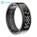 2025 COLMI R12 Smart Ring with Display Screen and Touch, Wireless Charging, Health Manager, 5 ATM Waterproof For Men Women