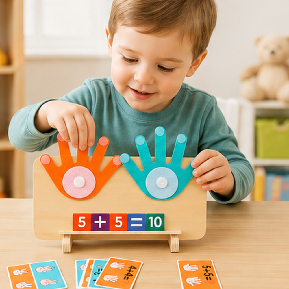 Finger Counting Wooden Toy for Toddlers