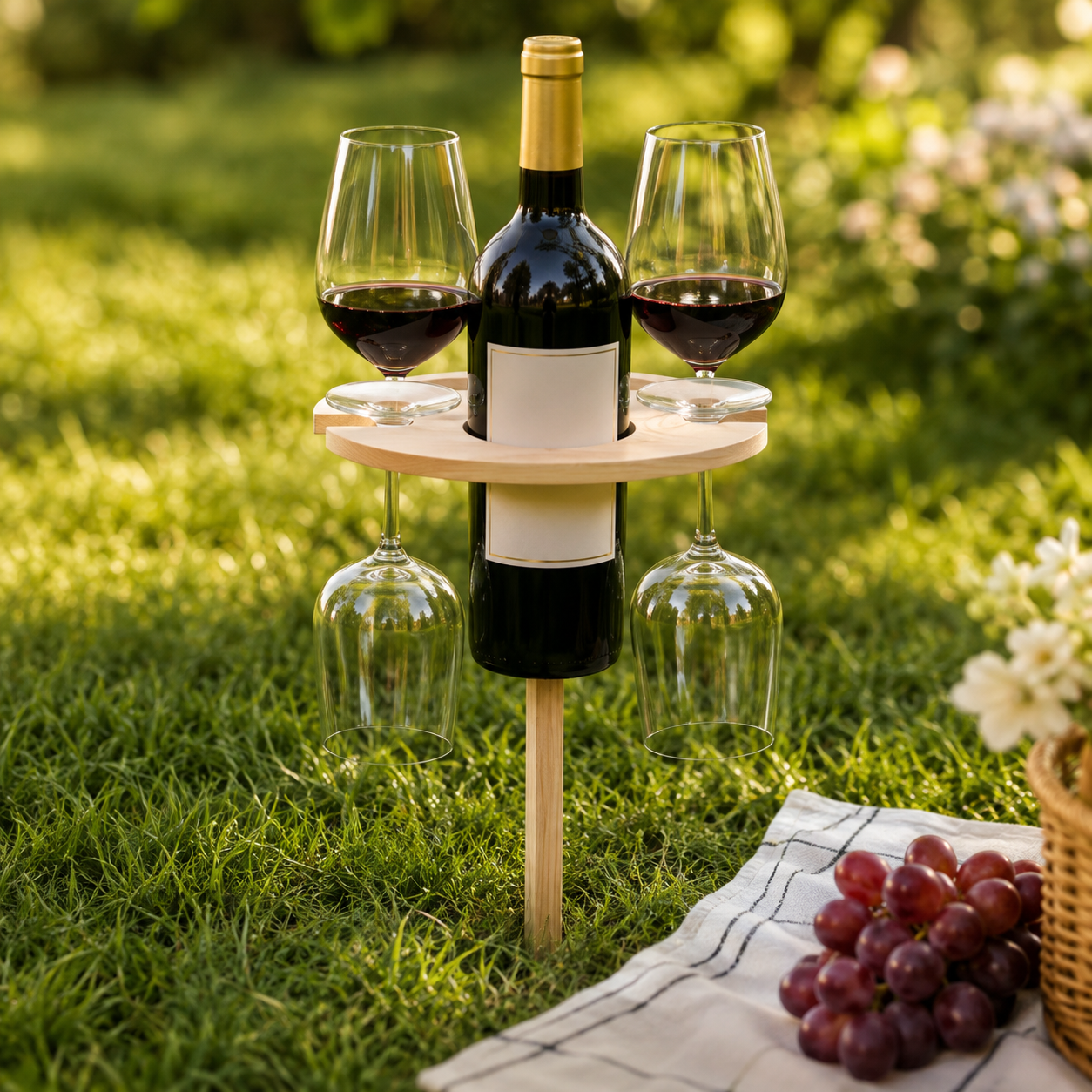 Foldable Portable Picnic Wine Table