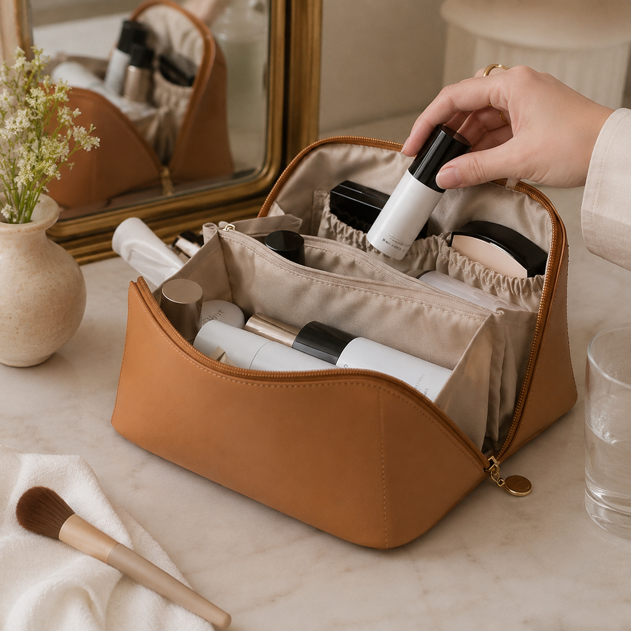 Travel-Friendly Makeup Organizer Bag