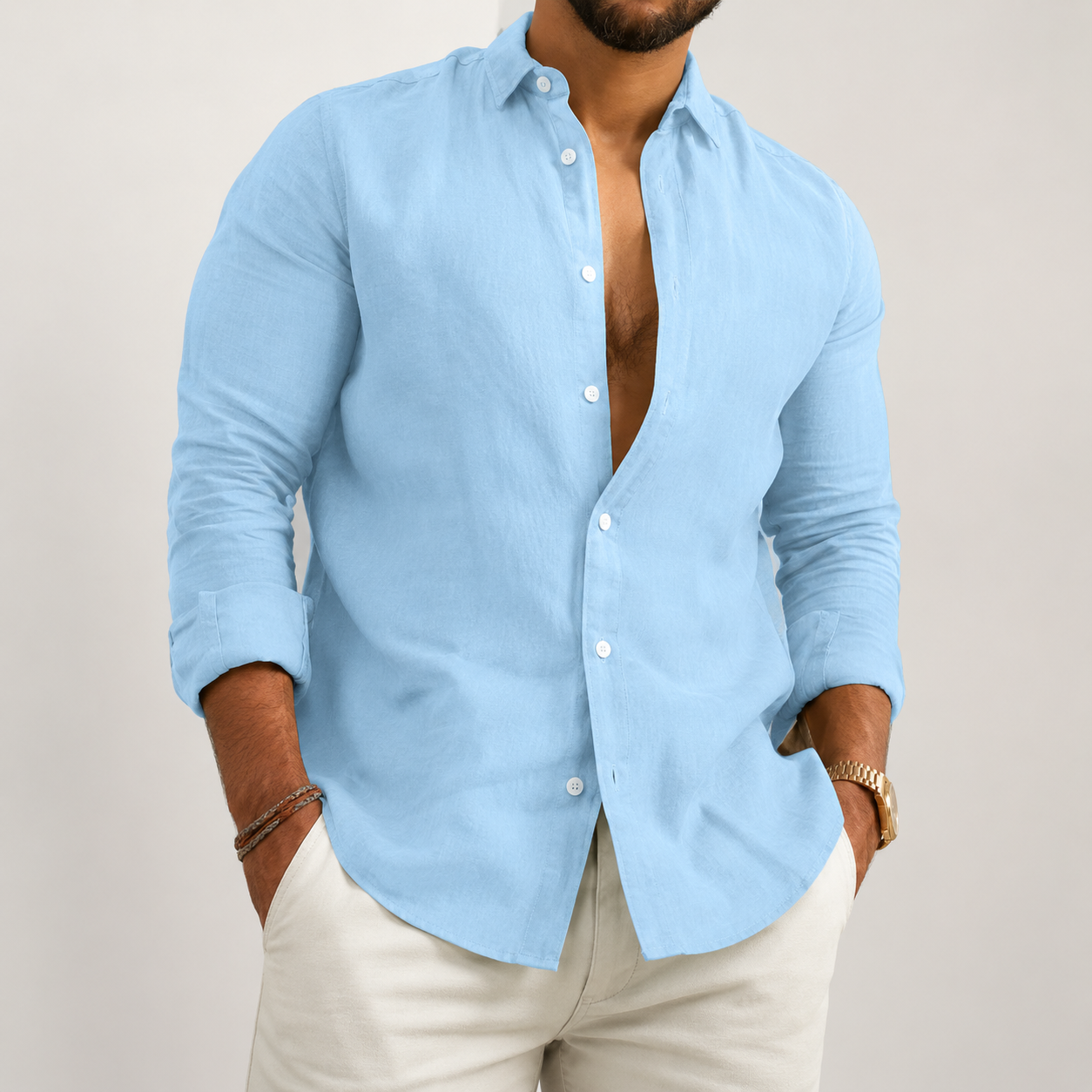 Men's Casual Long Sleeve Shirt