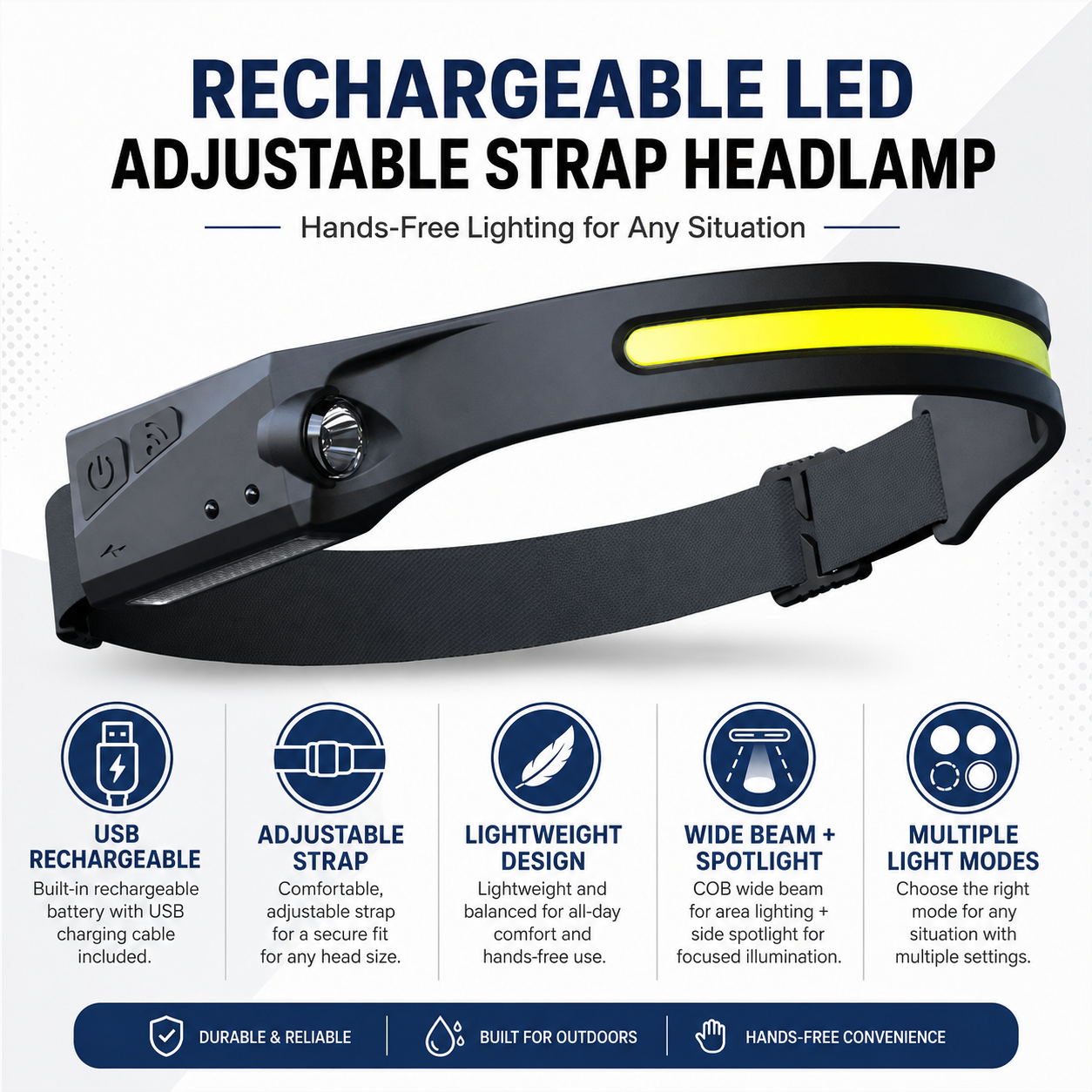 Rechargeable LED Headlamp
