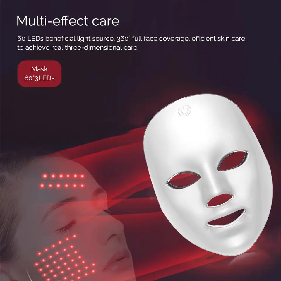 Lumora 7-Colour LED Photon Facial Mask - light colour settings
