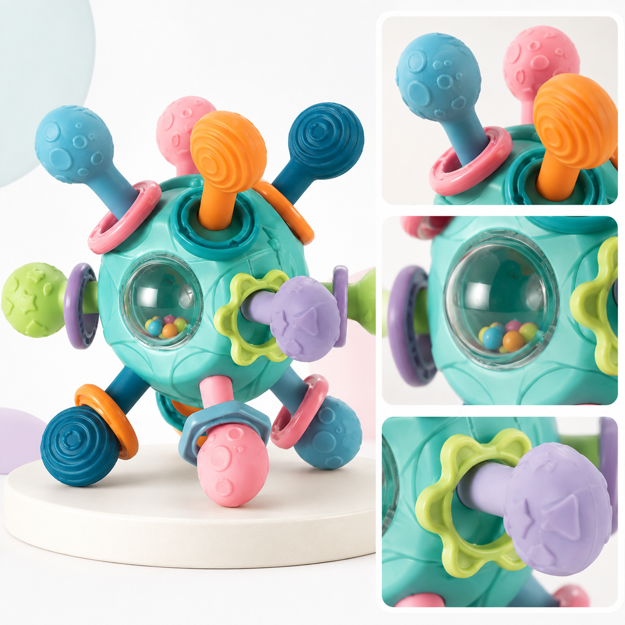 Sensory Textured Rattle Ball Toy