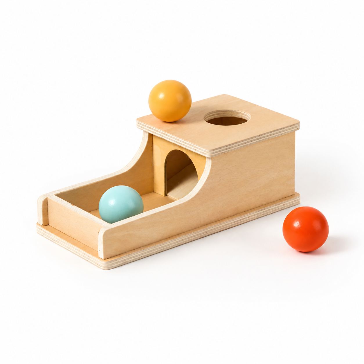 Wooden Object Permanence Box Toy