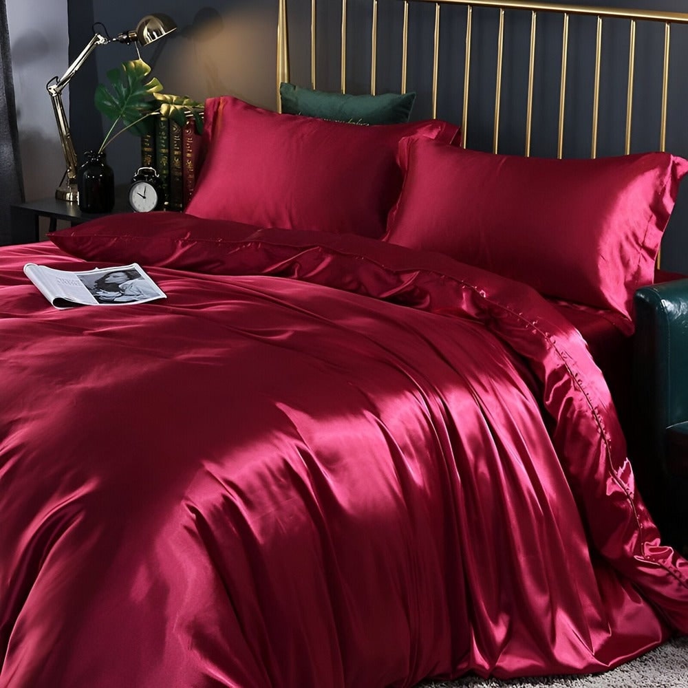 Breathable Silk Duvet Cover Set