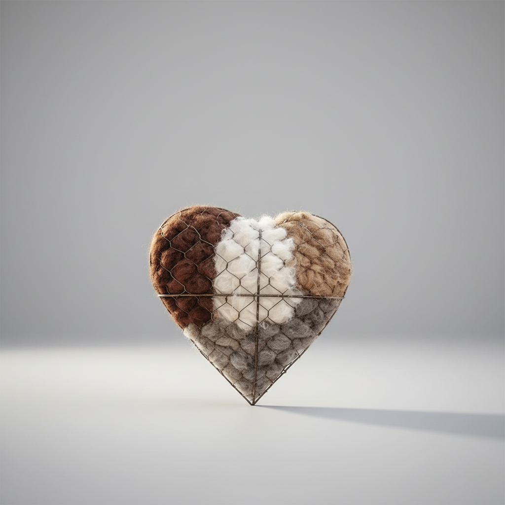 Bird Nesting Material Heart Shape Natural Habitat