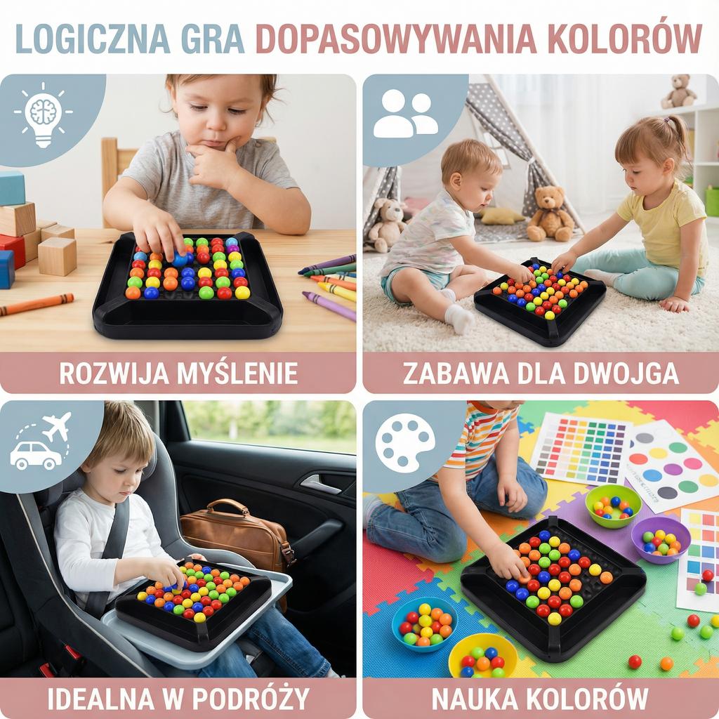 Color Matching Game Family Board Game Educational Toy