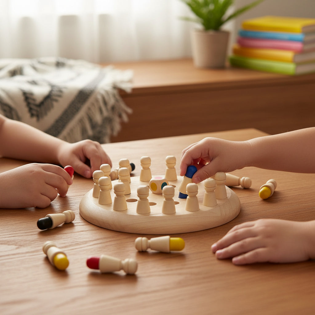 Color Matching Game Family Night Enhances Memory Fun