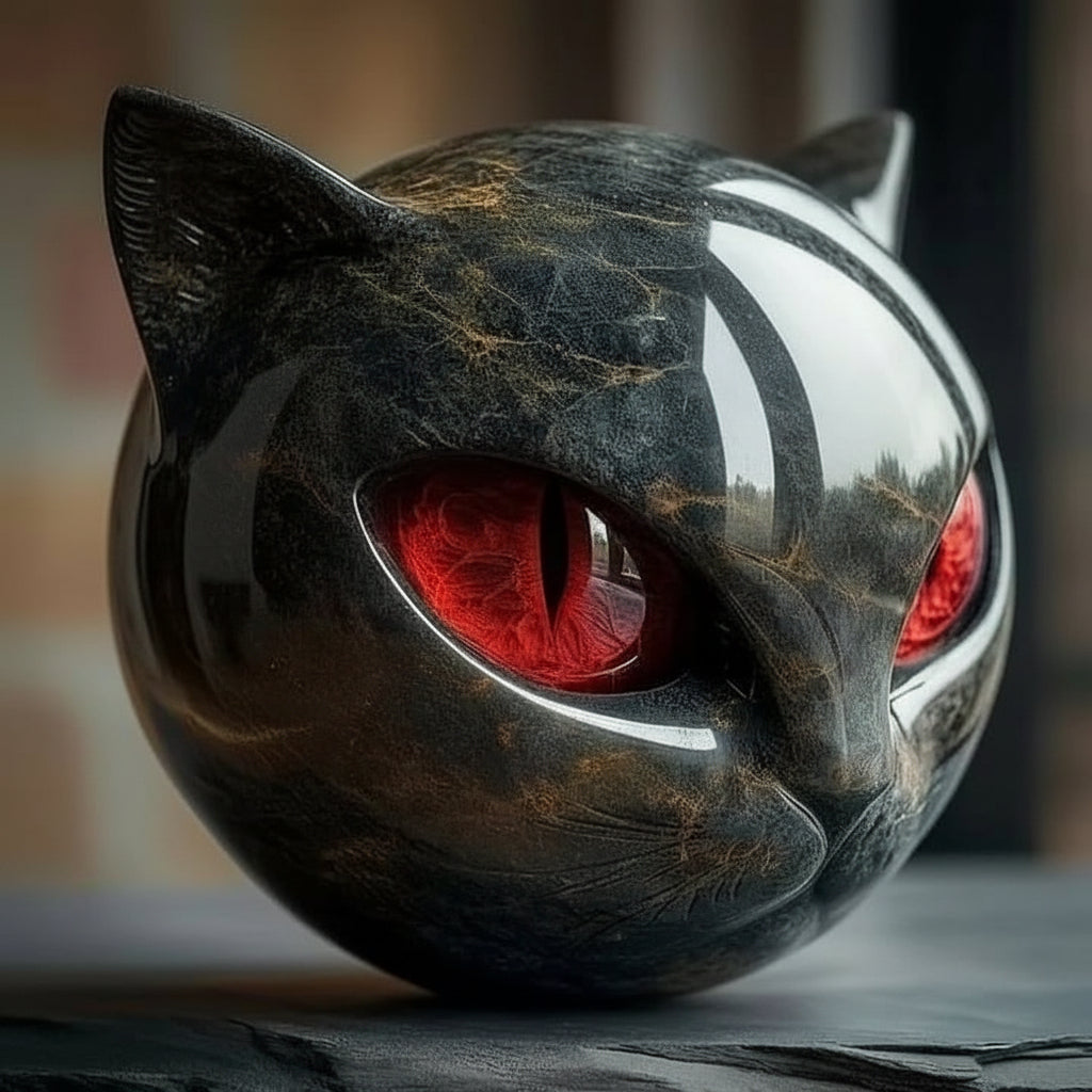 Decorative Cat Sculpture Unique Home Accent Modern Interiors