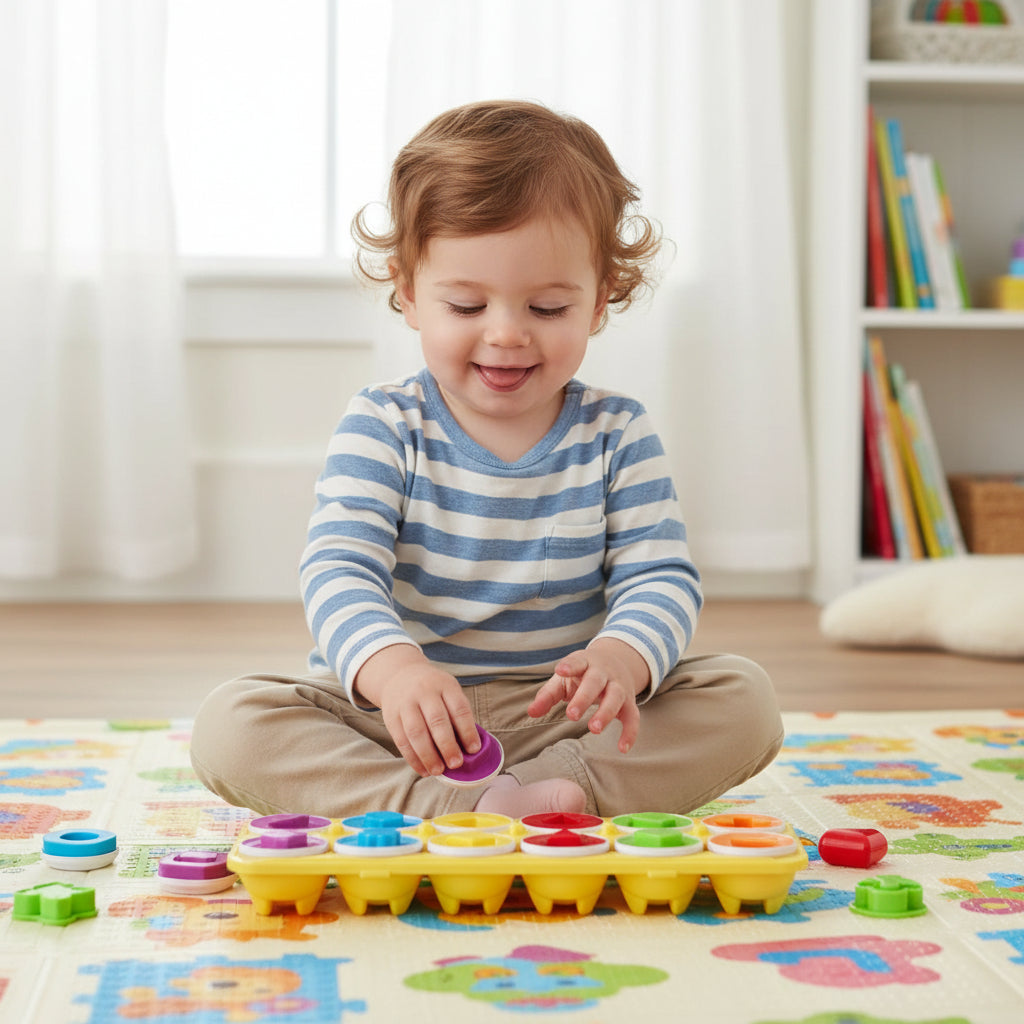 Educational Toy Toddlers Learning Shapes Interactive Play