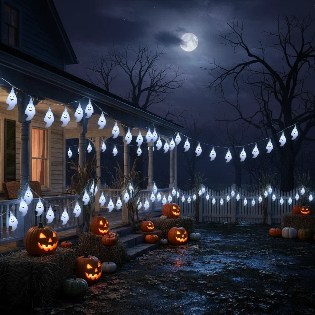 Halloween Decorations LED Soft Lights Ghost Design