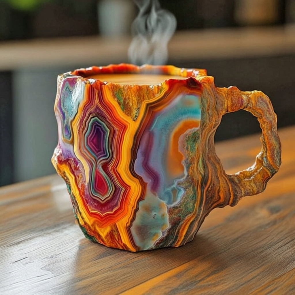 Handcrafted Insulated Crystal Coffee Mug