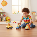 Interactive Toy Cars Fun Colorful Playset Vehicles