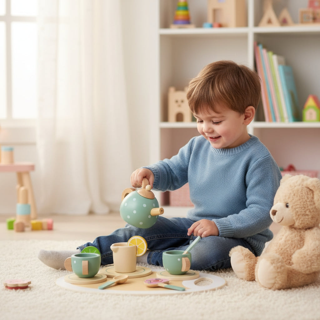 Kids Tea Set Fine Motor Skills Toy Playtime Activity