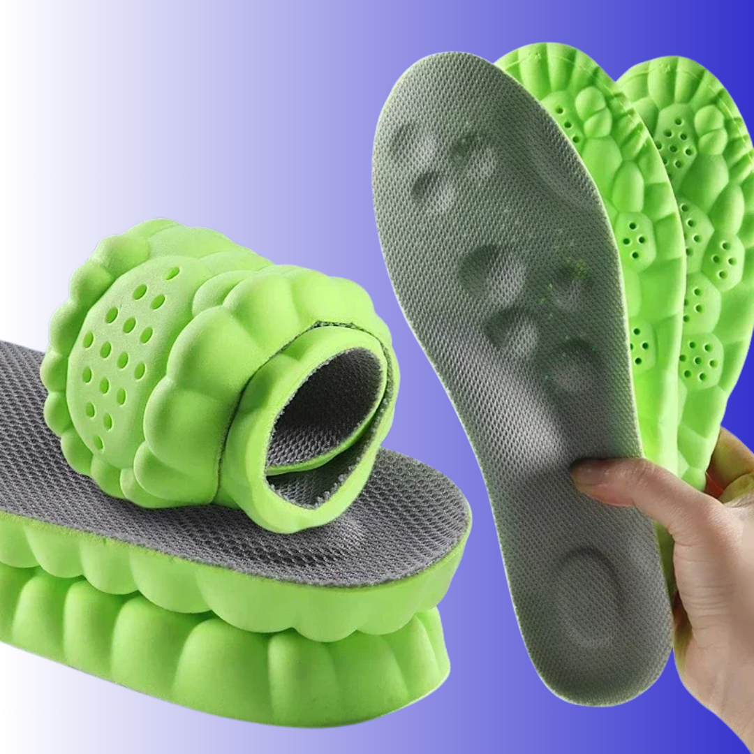 Shock-Absorbing Arch Support Insoles