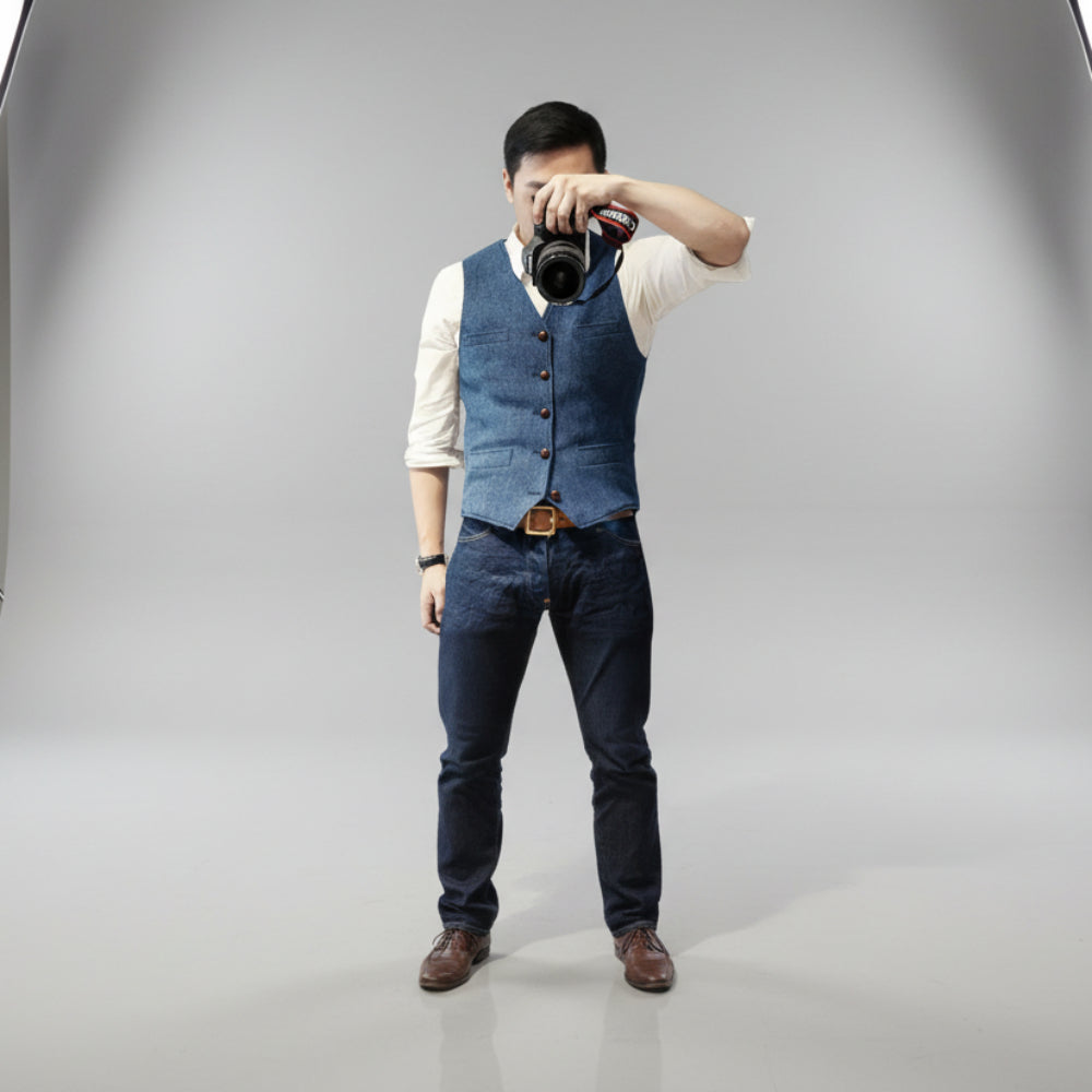 Men's Button-Up Vest Sleeveless Casual | Formal Wear