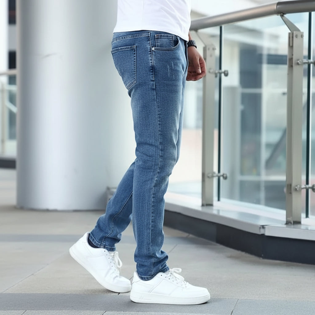 Men's Casual Denim Jeans Pockets | Fit