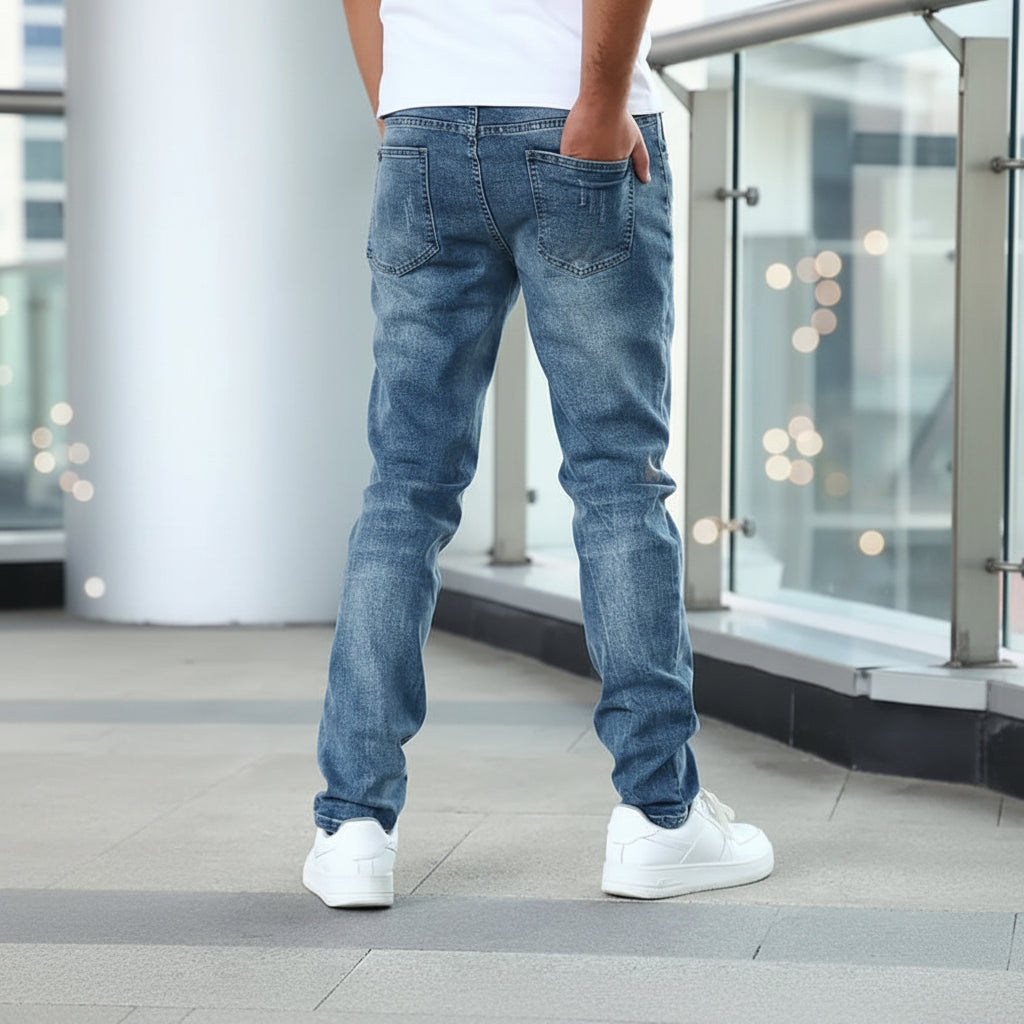 Men's Casual Denim Jeans Pockets | Fit