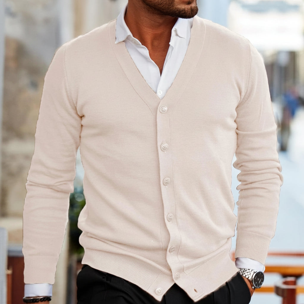 Men's Knitted Cardigan Button-Up | Casual Outerwear