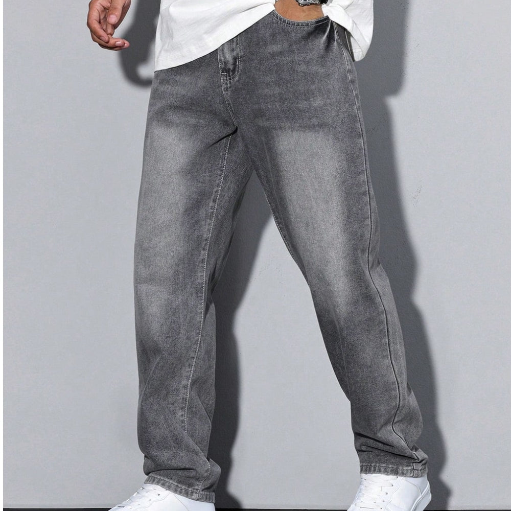 Men's Loose Fit Jeans Straight Leg | Casual Wear