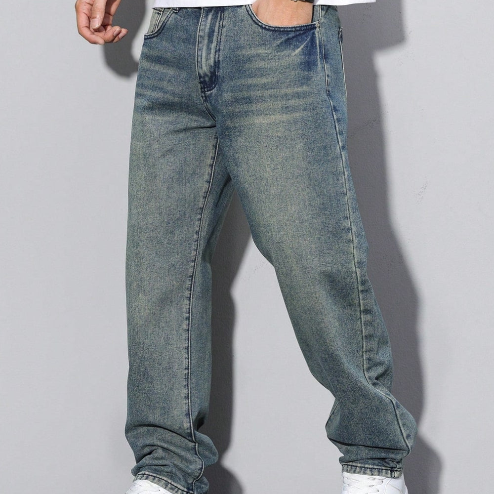 Men's Loose Fit Jeans Straight Leg | Casual Wear