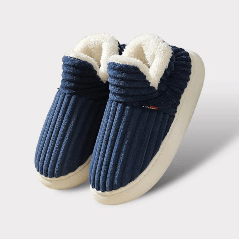 Men's Outdoor Plush Slippers Slip-On | Casual Footwear