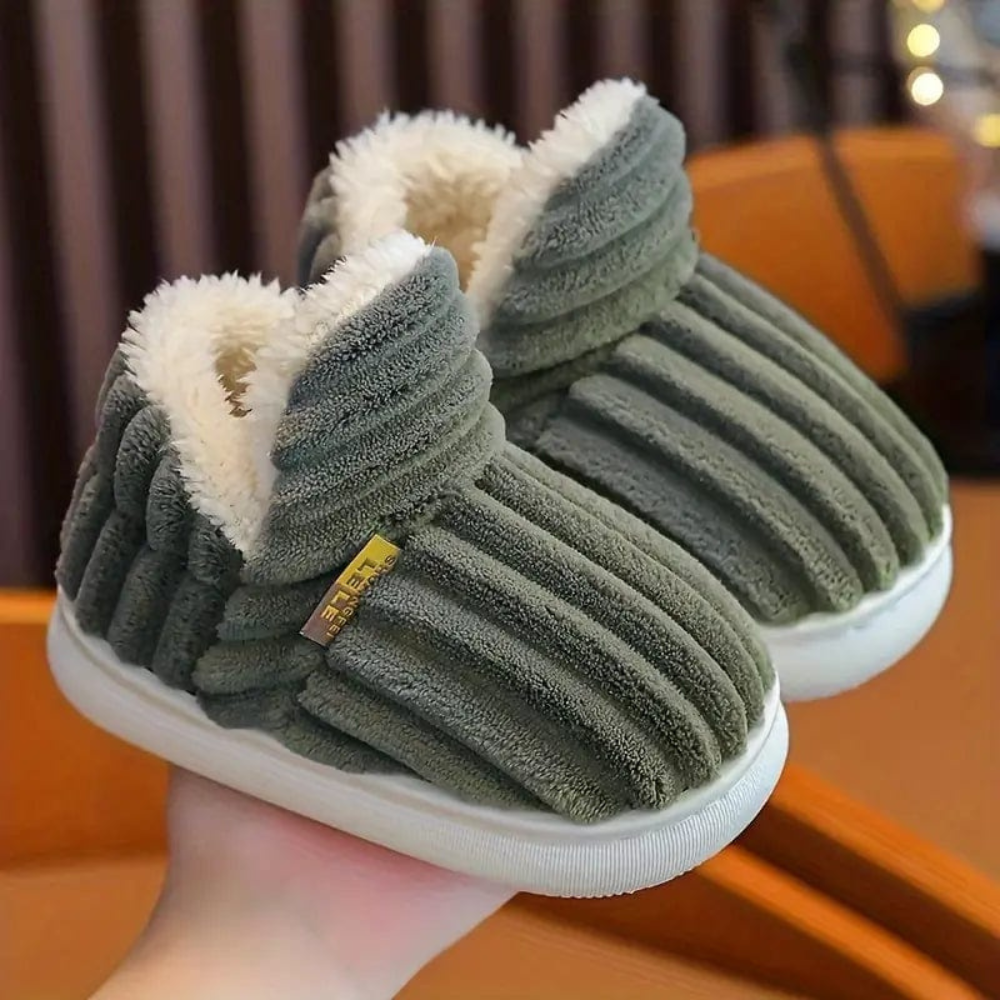 Men's Outdoor Plush Slippers Slip-On | Casual Footwear