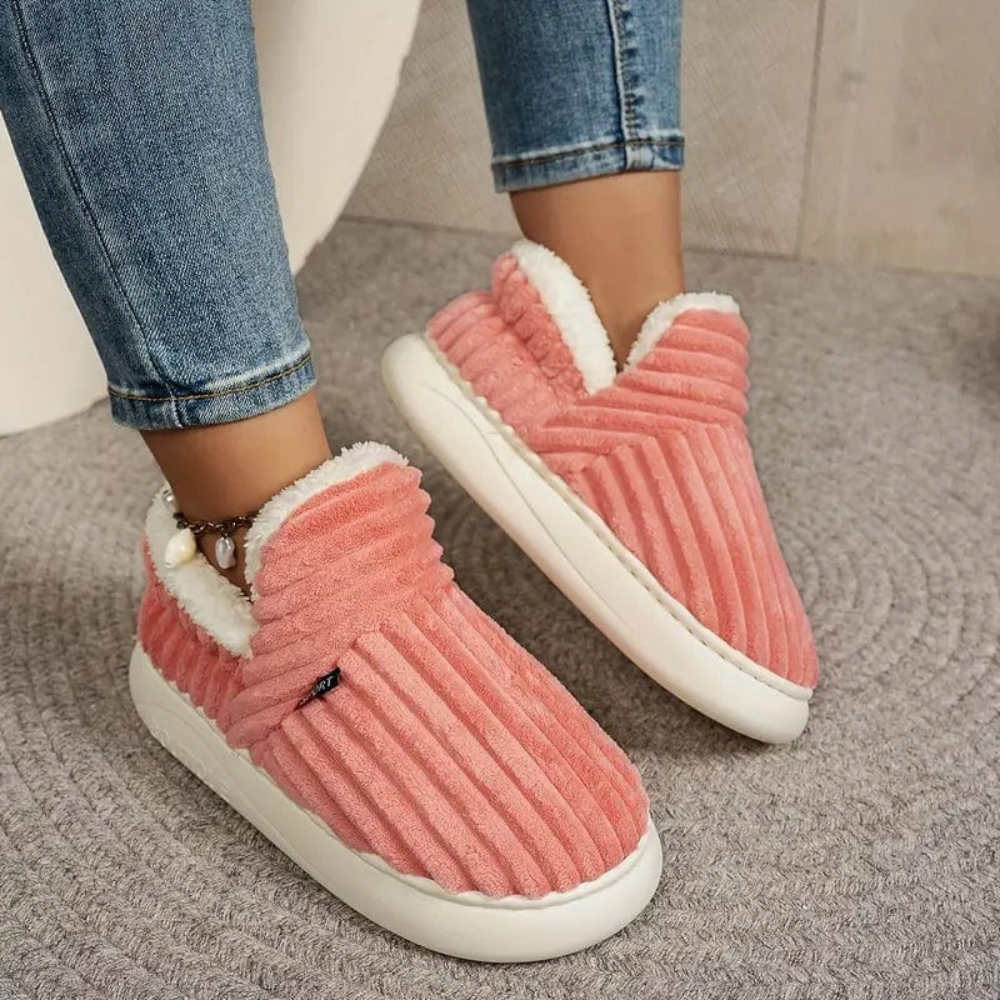 Men's Outdoor Plush Slippers Slip-On | Casual Footwear