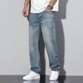 Men's Straight Leg Washed Jeans | Casual Wear