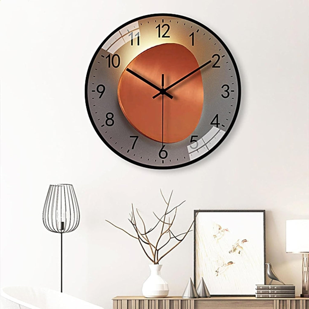 Modern Wall Clock Decorative Design Home Accent Piece
