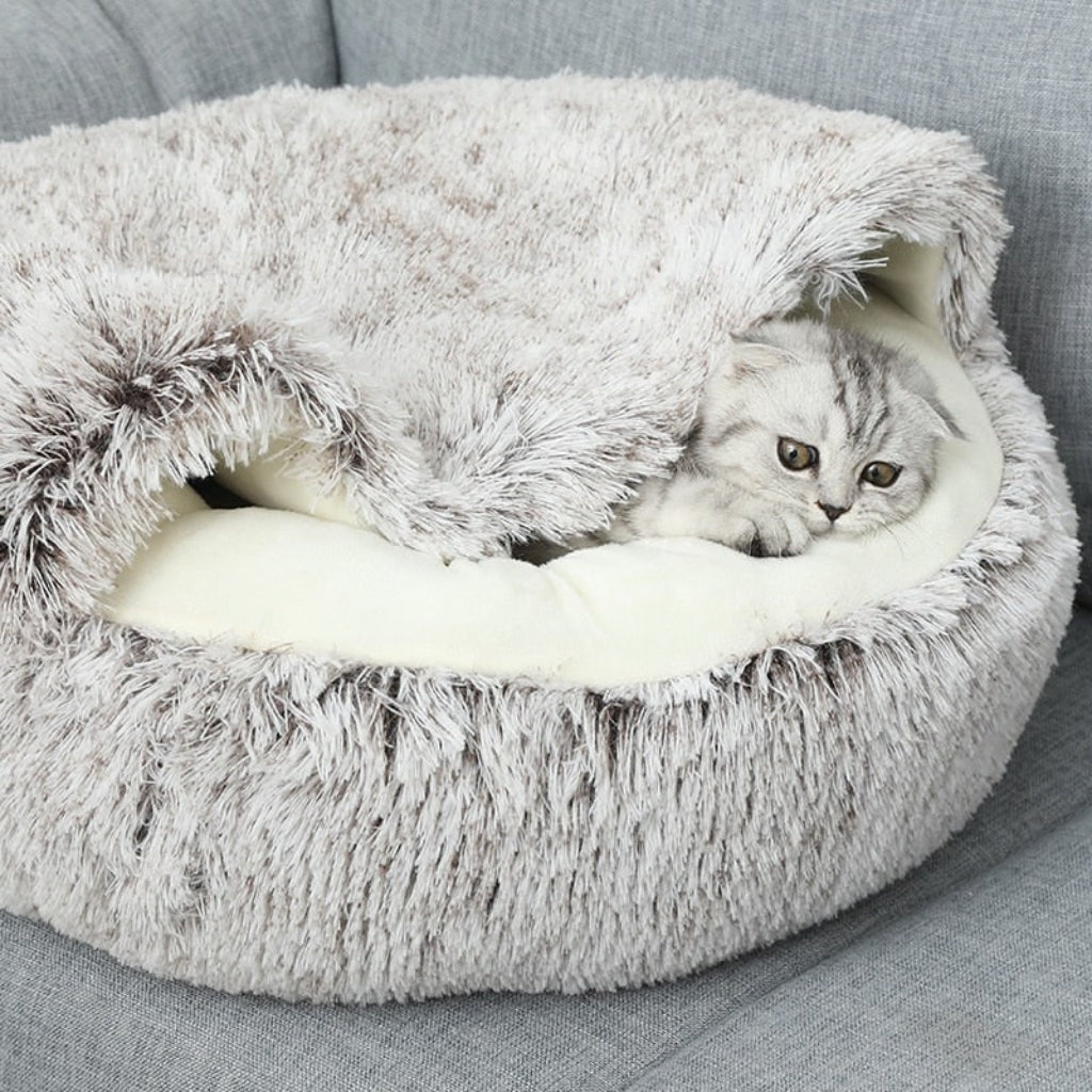 Cozy Pet Cave Bed for Cats & Dogs