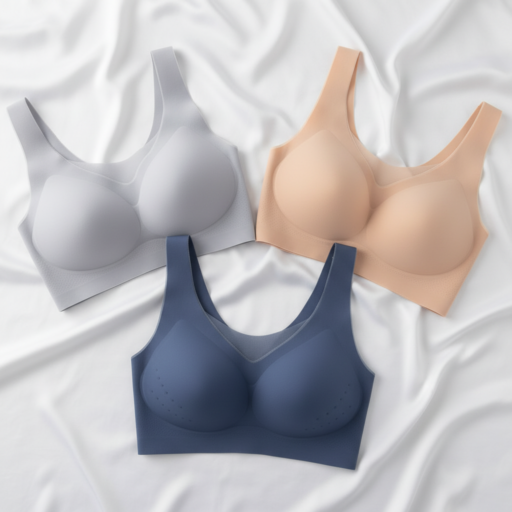 Wireless Seamless Stretch-Fit Bra