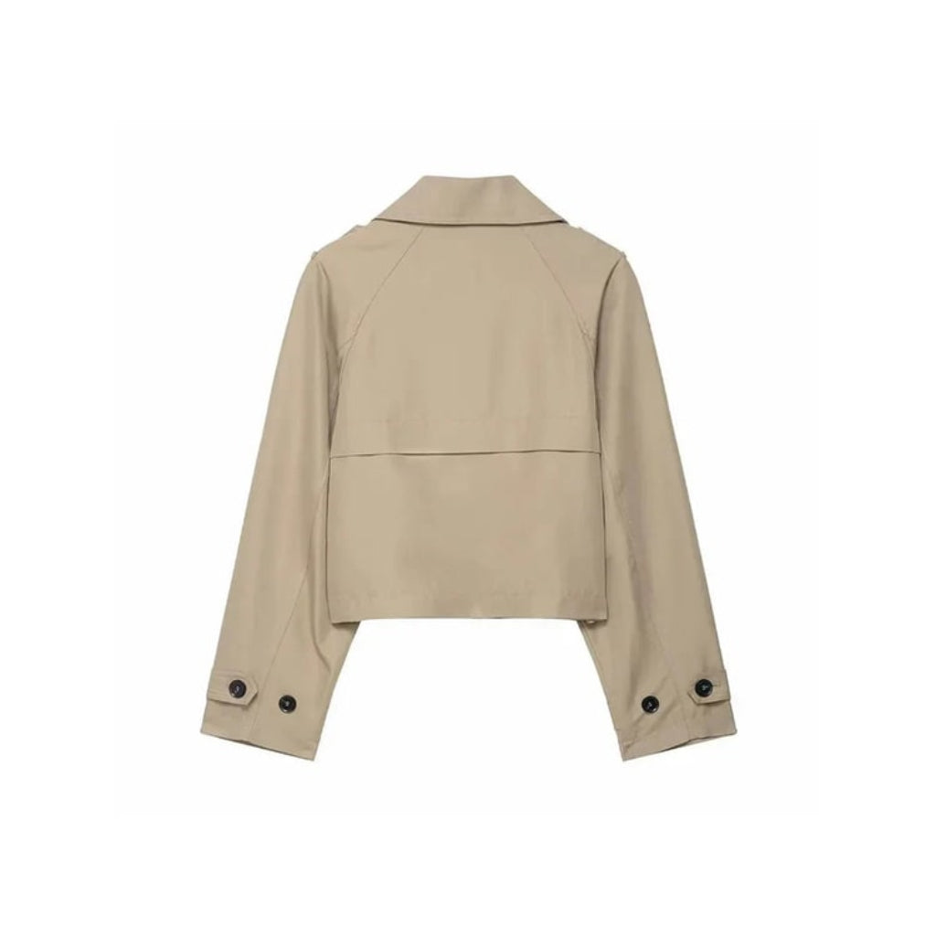 Women's Cropped Trench Coat