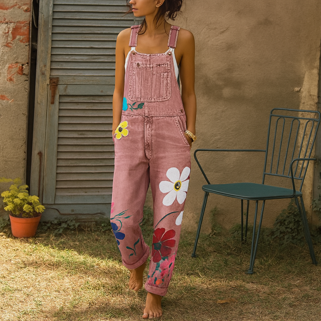 Women's Floral Jumpsuit Casual | Fashionable Wear