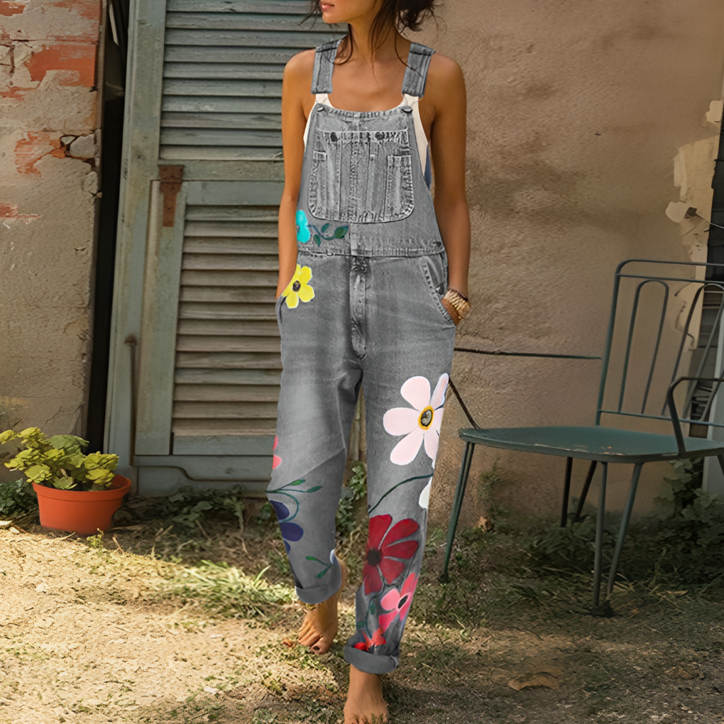 Women's Floral Jumpsuit Casual | Fashionable Wear