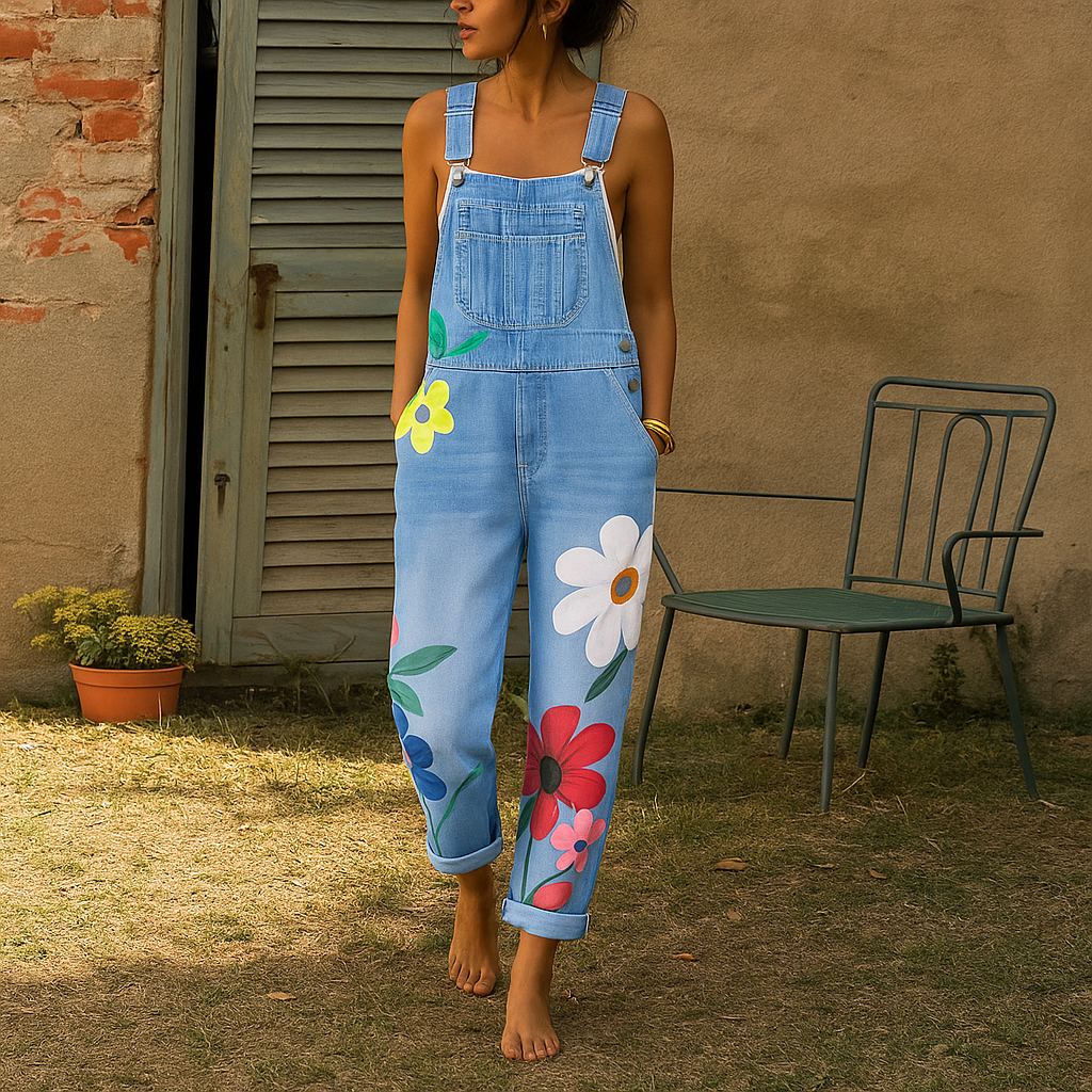Women's Floral Jumpsuit Casual | Fashionable Wear