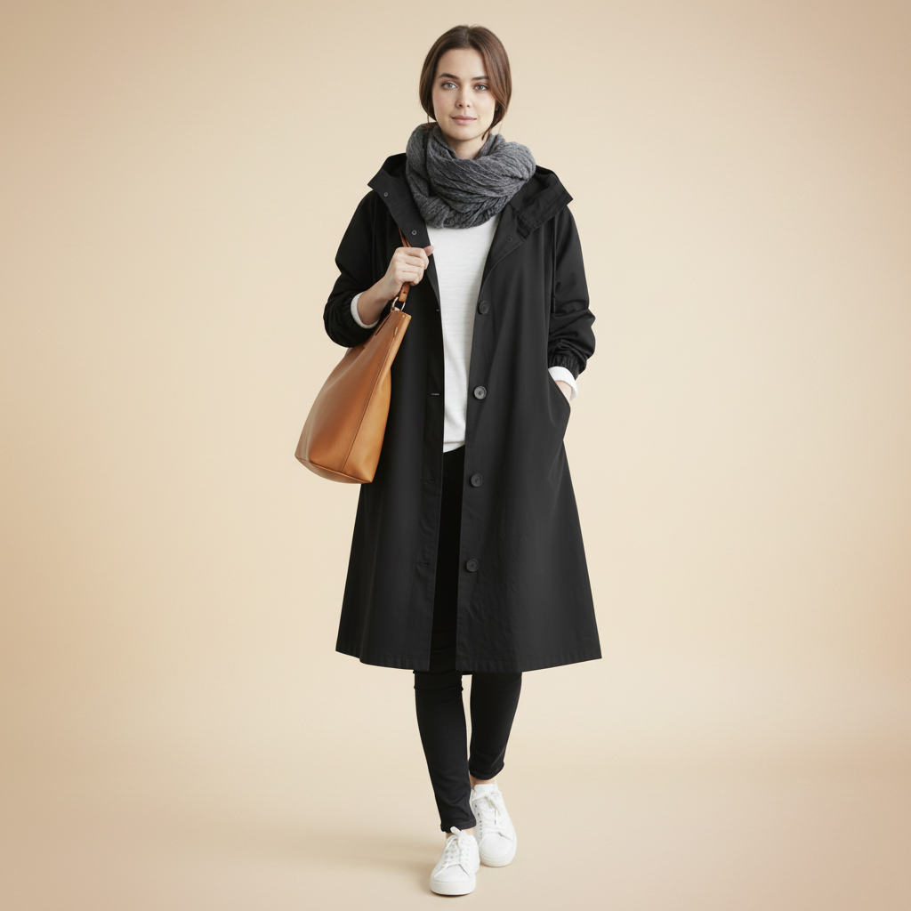 Women's Trench Coat Waterproof Hooded | Raincoat