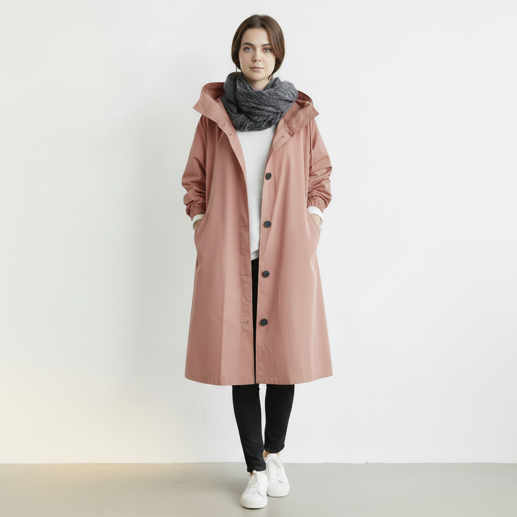 Women's Trench Coat Waterproof Hooded | Raincoat