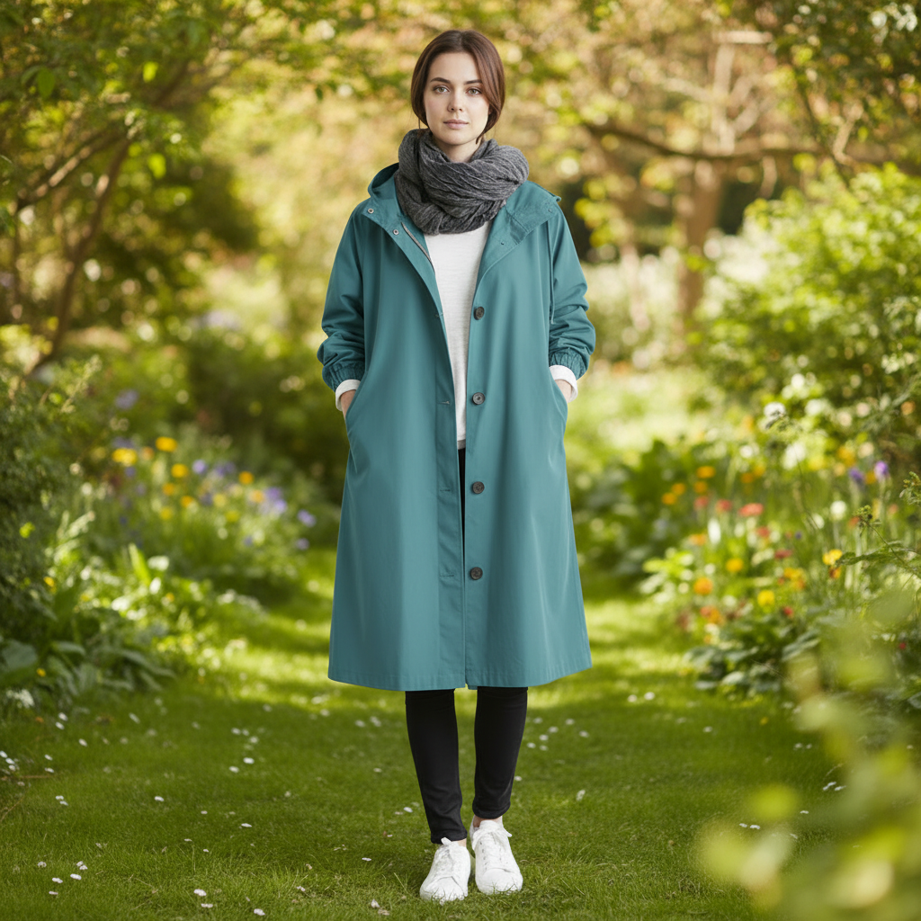 Women's Trench Coat Waterproof Hooded | Raincoat