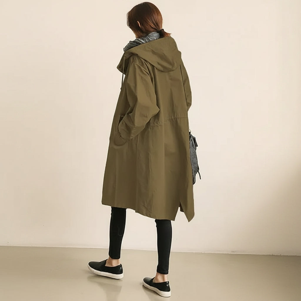 Women's Waterproof Trench Coat Hooded | Functional Outerwear