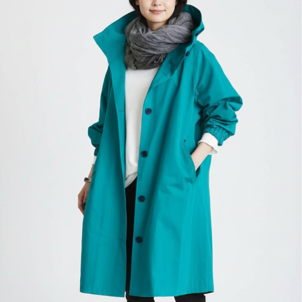 Women's Waterproof Trench Coat Hooded | Functional Outerwear